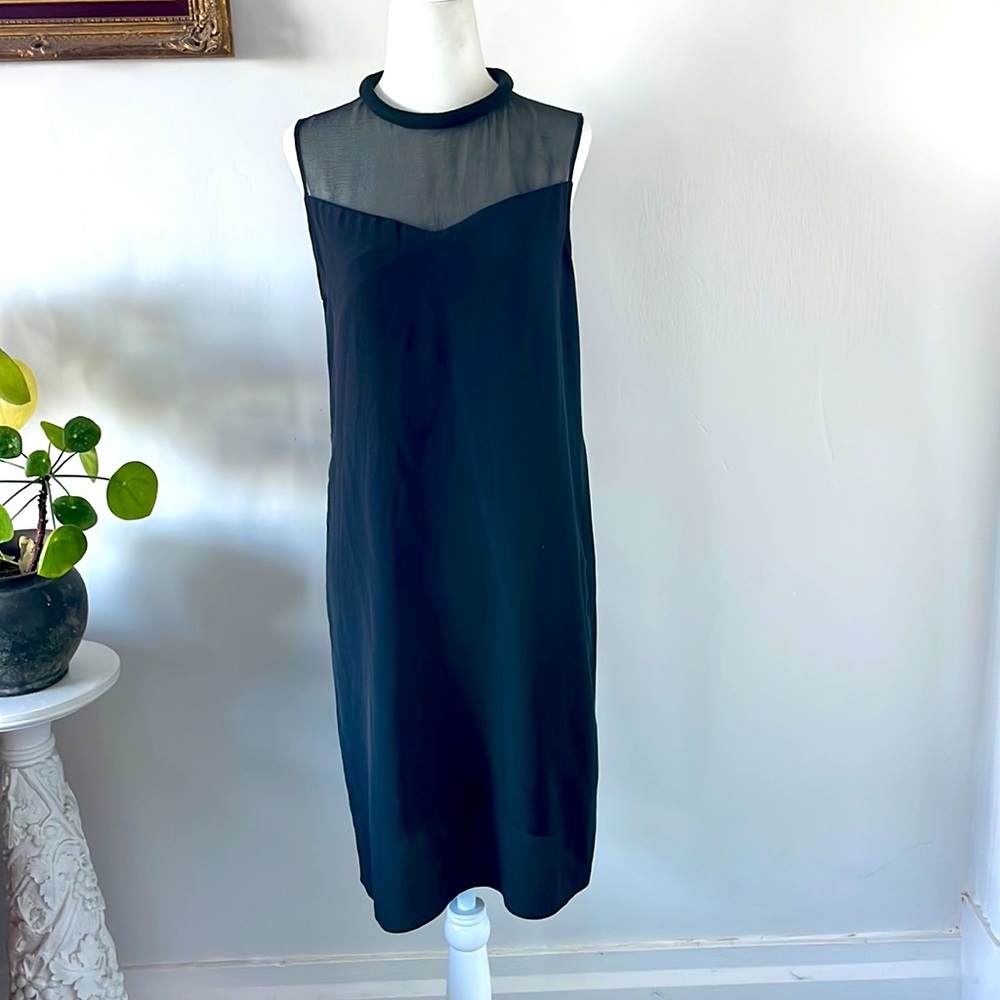 Rebecca Taylor Black Silk Sheath Dress